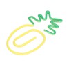 100pcs Metallic Paper Clips Green Yellow Ananas Shape Electroplating Process