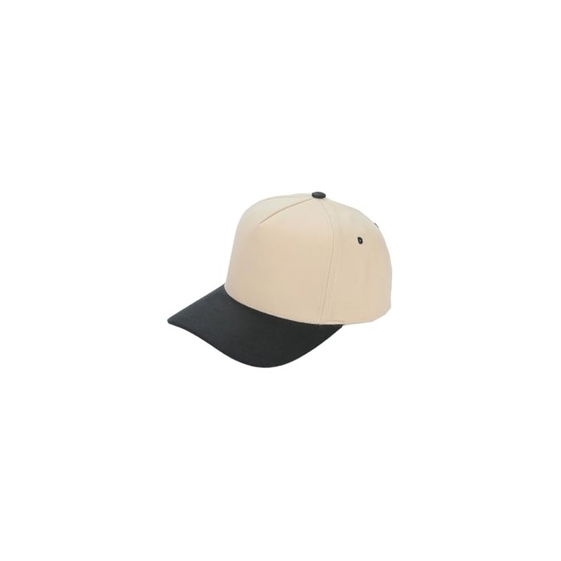 JINS CLOSET Two Tone Canvas Trucker Hat Baseball Cap (US,