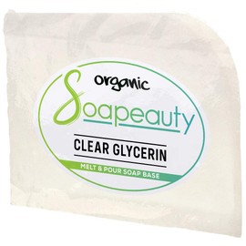 Organic Clear Soap Base by Soapeauty - Glycerin Melt and Pour | Detergent Free | Natural Moisturizing Bar for Sensitive Skin & Soap Making, Easy to Cut | 2 LB