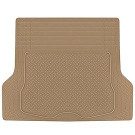 Heavy Duty Cargo Liner Floor Mat-All Weather Trunk Protection, Trimmable to Fit & Durable HD Rubber Protection for Car SUV Sedan Auto, Beige (MT785BGAMw1)