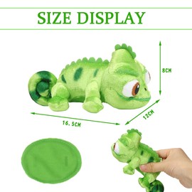 MorLuks Chameleon Shoulder Plush Doll, Chameleon Cuddly Toy, Shoulder Cuddly Toy, Magnetic Plush Figure, Gift for Children, Boys and Girls, Fans