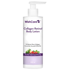 WishCare Collagen 1% Retinol Body Lotion - For Skin Tightening & Firming - With Niacinamide, Ceramide, Rosehip & Avocado - For Men & Women - 200 Ml