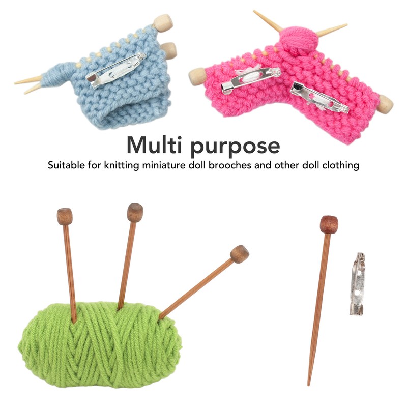 Mini Knitting Tools Set Single Pointed Knitting Needles and 6