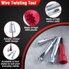 SPEEDWOX 4 Pieces Wire Twister Tool for Drill, Stripping Wire
