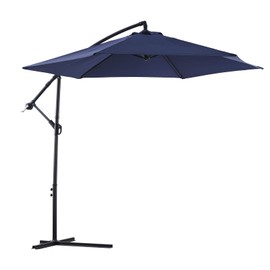 golckuod 10ft Cantilever Patio Umbrella with Crank | Heavy-Duty Outdoor Umbrella for Shade and Protection | UV50+ Waterproof and Rust-Resistant