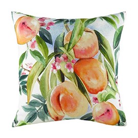 Evans Lichfield Fruit Peaches Cushion Cover, Multi, 43 x 43cm