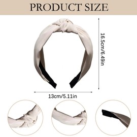 Pack of 4 Headbands for Women, Vintage Hair Band, Non-Slip Hair Band, Leopard Print Hair Bands, Hair Bands for Girls Women (Colour A, One Size)