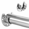 SHULLIN 2PCS Stainless Steel Closet Pole Socket Clothes Closet Rod