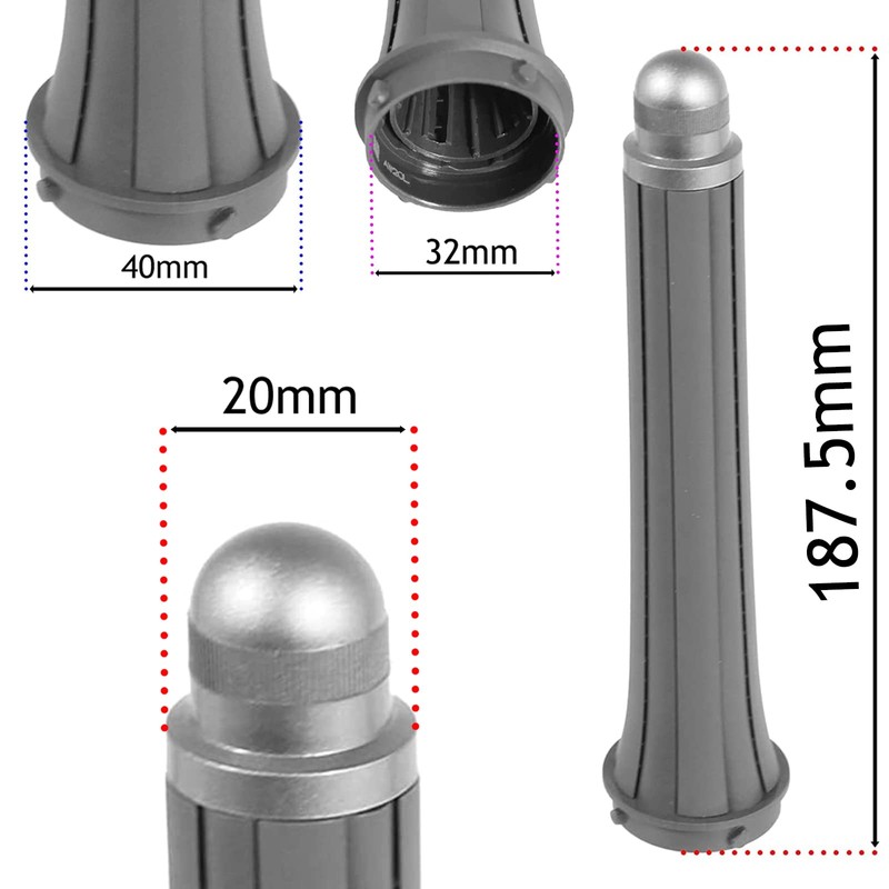 SPARES2GO 20mm 0.8" Long Slim Barrel compatible with Dyson fits