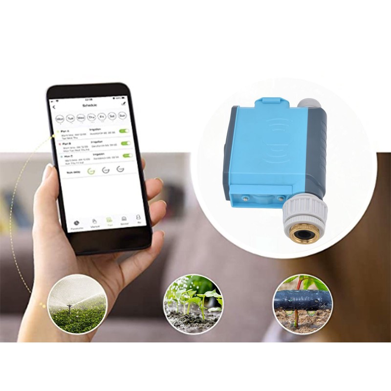 Irrigation Timer IP67 Waterproof Bluetooth Phone Remote Control Rain Sensing