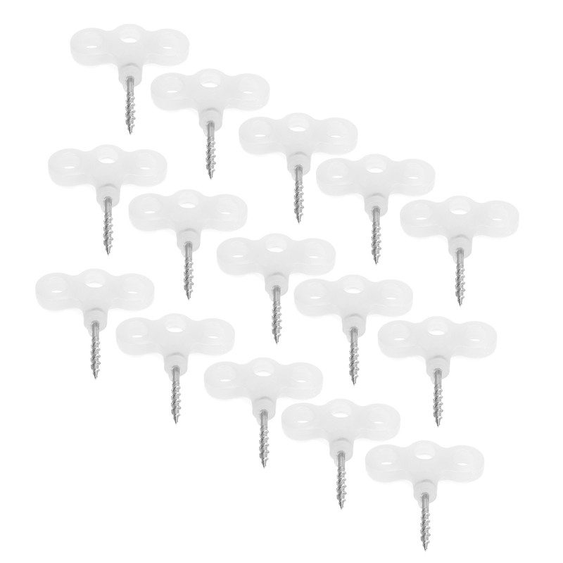 Outdoor Luminous Tent Stakes Stainless Steel Screw Ground Anchors Peg