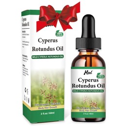 Cyperus Rotundus Oil Natural Nut Grass Oil for Reducing Body Hair Growth, Smooth Skin & Hair Removal, Moisturizing & Soothing Xmas Christmas Gift for Men Women 60 ml