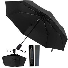 [Men's Etiquette Parasol] 2024 Enhanced Wind Resistant Folding Umbrella, One-Touch, Automatic Opening/Closing, Compact, Lightweight, For Both Sunny and Rainy Weather, UV Protection, Beautiful Skin,
