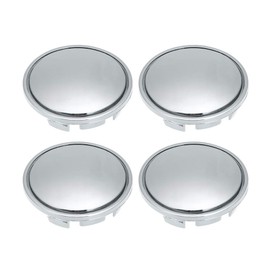 Carrfan 56mm Car Wheel Center Caps Hub Tyre Rim Hub Cap Cover Universal ABS Chrome Silver 4PCS