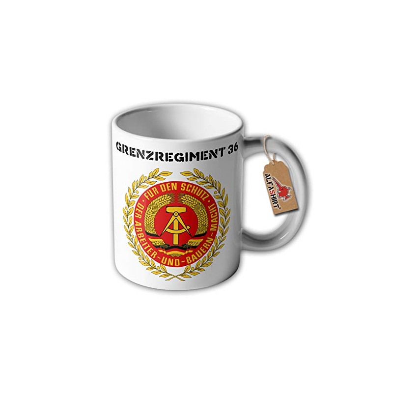 #33114 Cup with German Text "Helmetut Poppe Berlin Rummelsburg GDR