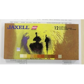 Honsell 47650 - Jaxell Pastel Chalk, Square Shape, for Flat and Precise Working, Rich Non-fading Colours, Ideal for Artists, Hobbyists, Children, School