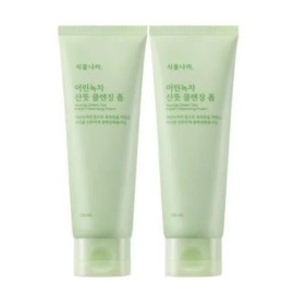 Plant Nara Young Green Tea Refreshing Cleansing Foam 120ml 2 x Basic / 식물나라 어린녹차 산뜻 클렌징 폼 120ml 2개 기본