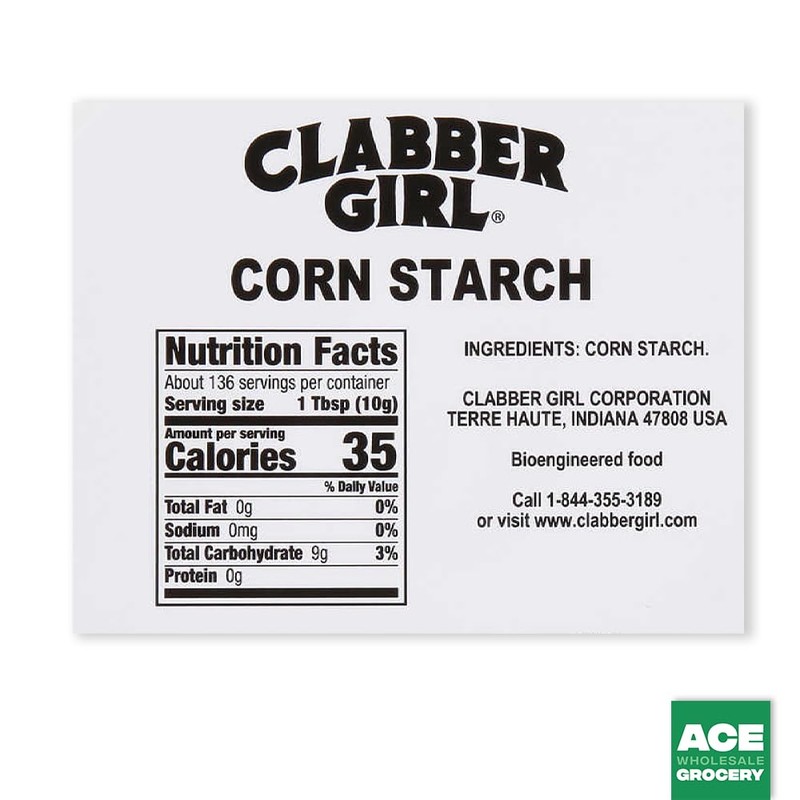 Clabber Girl Corn Starch, 3 Pounds, 48 Fl Oz (Pack