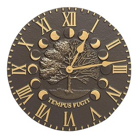 Whitehall Products Times and Seasons Clock, French Bronze