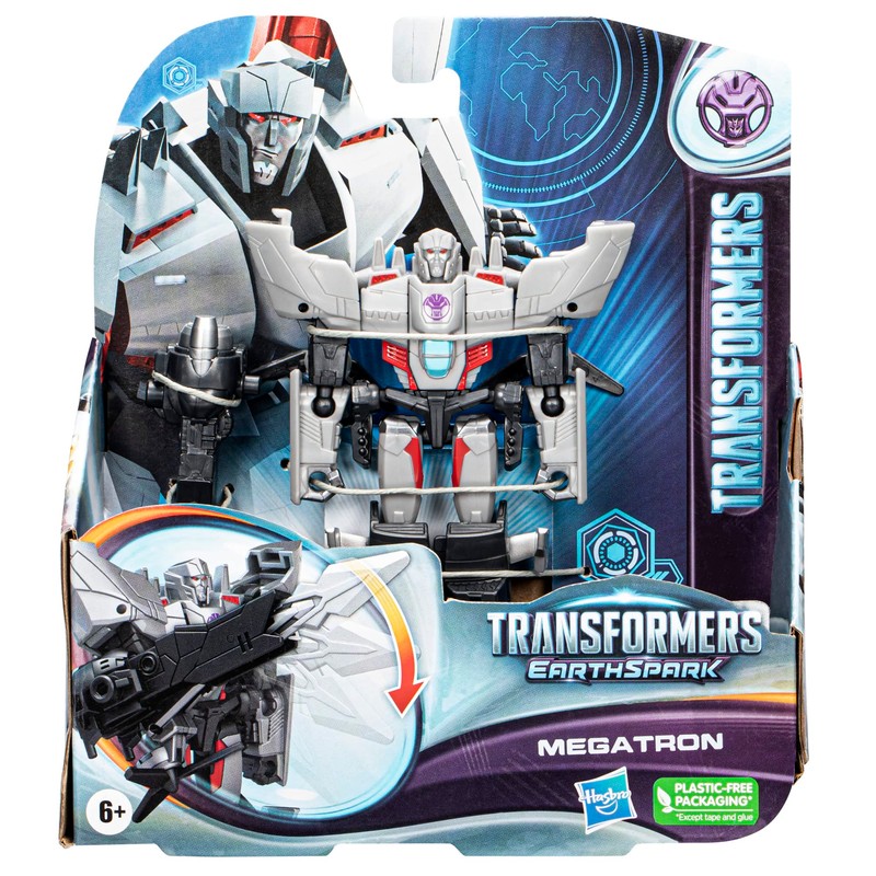 Transformers Toys EarthSpark Warrior Class Megatron Action Figure, 5-Inch, Robot