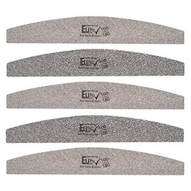 5x Nail File Silver Star 100/180 Manicure emery board files nails European Salon Grade