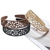 Springtime 6 Pack Hollow Cutout Headbands for Women Wide Plastic