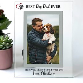 Best Dog Dad Ever Photo Frame Gift Personalise Dog Dad Gift Father's Day from Dog Gift For Fur Dad Dog Daddy Dog Father 6x4" or 7x5"