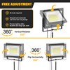LIVOWALNY 2PCS LED Work Lights with Stand, 110W 11000 Lumens