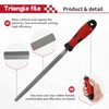 8 Inch Triangle Metal File, Professional Carbon Steel File Tool