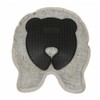 D&D Home, Bobo 18 x 19 x 5 cm Grey Crepe Squeaker Rubber Rubber Rubber Surface with Ribbed Texture for Chewing and Licking, 2D Design for Snout Pressure