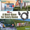 Outdoor Retractable Clothesline, 3/16" Coated Steel Wire Rope