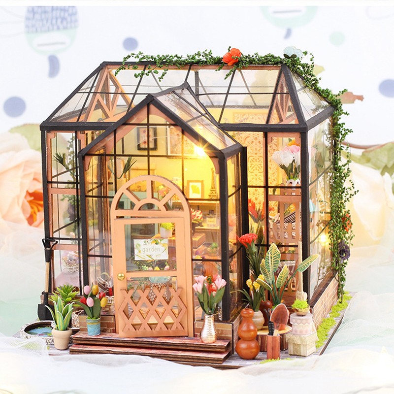 DIY Miniature Dollhouse Kit 1:24 Scale Dollhouse Puzzle Toy for