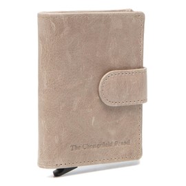 The Chesterfield Brand Prague Credit Card Holder 6cc 10 cm RFID, off white, Antique