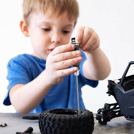 7 PCS Screwdriver Sets (0.9 mm 1.27 mm 1.3 mm 1.5 mm 2.0 mm 2.5 mm 3.0 mm) Hexagon Screwdriver Tool kit Set for RC Models, Robotics, Workbench Work, Precision Mechanics