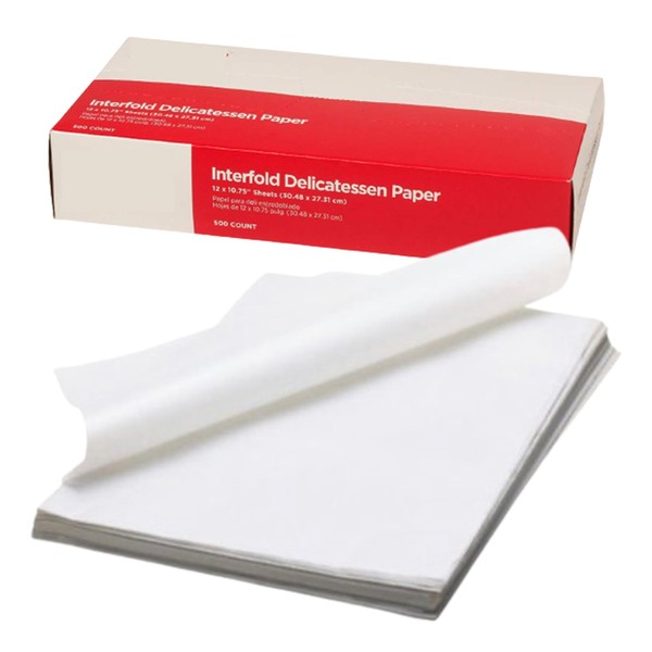 Perfect Stix Gordon choice DeliWaxPaper10-500 Deli Wax Paper, 10" x 10.75", Plain (Pack of 500)