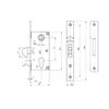 Hook Lock Mortice Lock Sliding Door Lock 72/30 Sliding Door