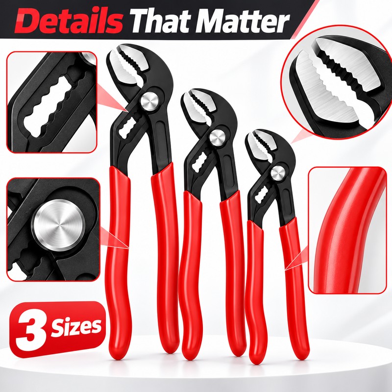 Water Pump Pliers Notch Pliers Self-Locking Pipe Pliers Multifunctional Automatic