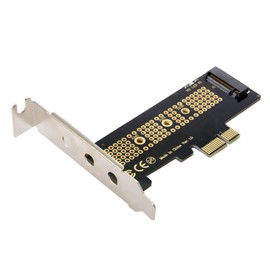 chenyang M.2 NVME to PCIe 3.0 X1 Adapter NVME/AHCI SSD to PCI Express Expansion Card Adapter with 8 cm/12 cm Slot Mount