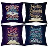 Znzd Inspirational Book Lovers Pillow Case,Decorate Home Bedroom Reading Room