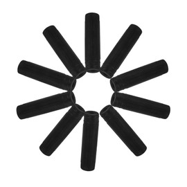 Baluue 10pcs Rubber Handle Covers for Garden Tools Durable Protective Sleeves for Hoe and Hammer Handles Comfortable Installation Black