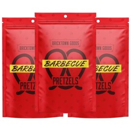 Bricktown Goods Barbecue Gourmet Flavored Pretzels - Small Batch, Artisan Recipe - 16.5 oz. - Crispy, Savory Snack - Perfect Healthy Snacks for Kids & Pretzels Lovers