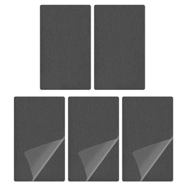 DTGN 100x60x0.5mm(LxWxT) Blank Metal Card - 5Pack - Good for Machinery - Anodized Aluminum Equipment Nameplate - Black