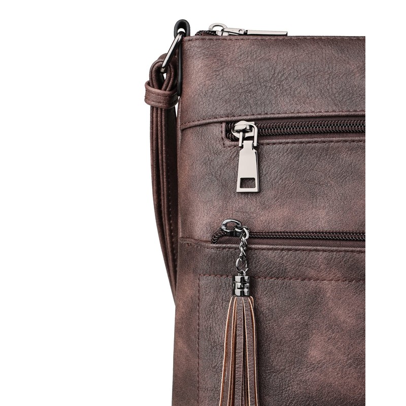 MASINTOR Crossbody Purses for Women, Multi Pocket Casual Crossbody Bag,