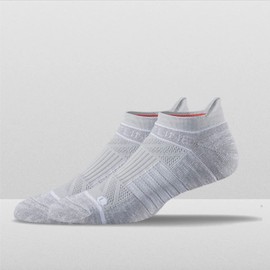 Strideline Basic Low Cut Socks | Quad-Ply Yarn Padding, Direct Compression and Zoned Cushioning, 1 Pack (Heather Grey, Medium-Large)