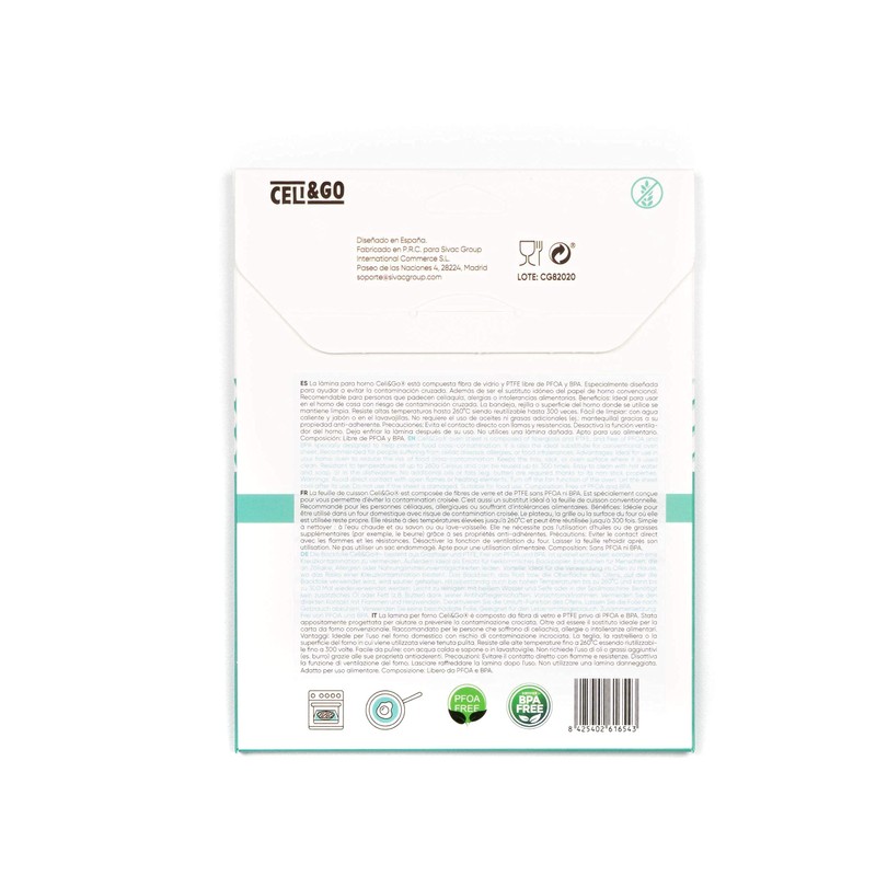 CELI&GO Oven Liner 2 Baking Mats Reusable Washable Non Stick
