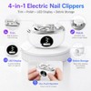 Electric Nail Clippers, 3-Speed Automatic Nail Trimmer for Fingernails and
