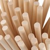 FUNSUEI 200 Pack 3/8 x 12 Inches Wooden Dowel Rods,