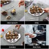 Angoily Pack of 2 Stainless Steel Snail Plates Flat 12