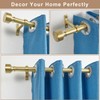 Brass Curtain Rods 72 to 144 Inch, Telescoping Drapery Rod