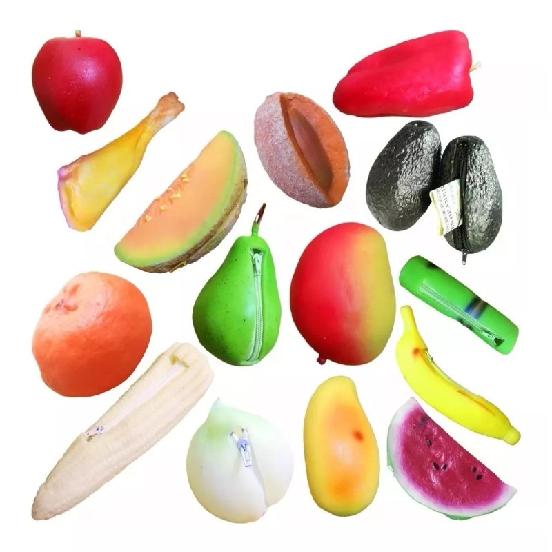 KFMX Monedero Silicona Artesanal Aguacate Bolillo Concha Elote